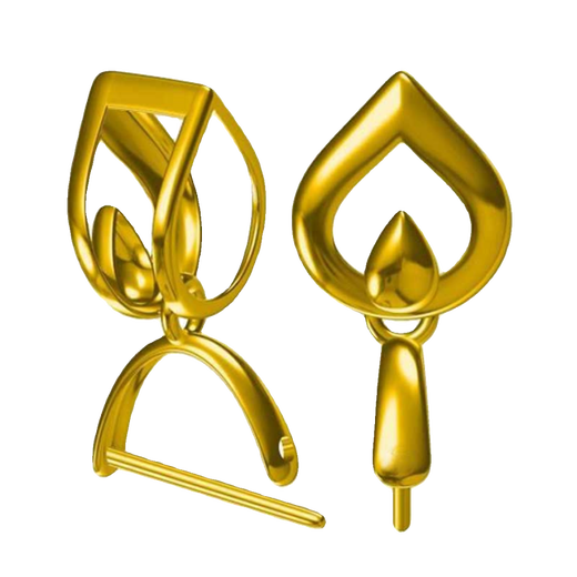 DL 1998 Fat Donglai same style 18k gold universal buckle head 18K gold thickened buckle clip buckle melon seed buckle jade jade Follow the store + favorites, place an order for installation and welding 18K dark yellow (10% off for fake ones)