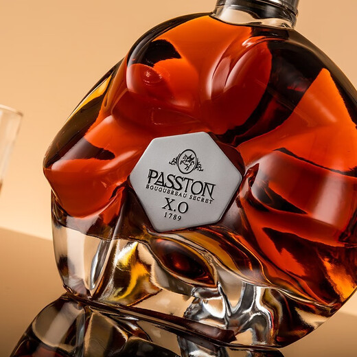 派斯顿法国进口洋酒白兰地XO40°烈酒秘密原酒进口礼盒展示圣诞送礼微醺 1000mL 1瓶 礼盒装