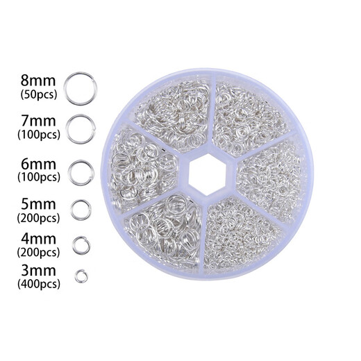 OSRO diy open ring connecting ring earrings bracelet necklace buckle connector handmade material package gold 6 Specifications + box