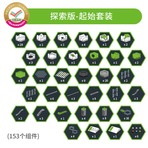 睿思（Ravensburger）重力轨道球探索版套装steam早教益智儿童玩具男孩女孩6岁生日礼物