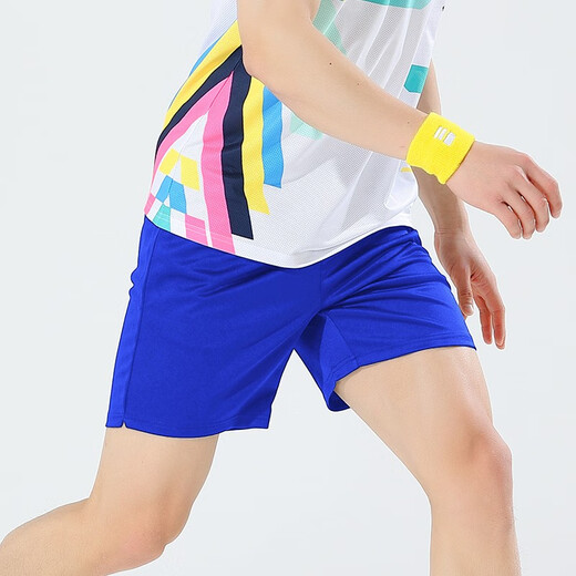 Meiliwei shorts men's sports basketball pants summer running summer trend quick-drying five-point loose casual pants fitness training thin blue 12243 S