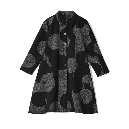 Pierre Cardin Mommy Autumn Jacket Women's Large Size Middle-aged and Elderly Fashion Windbreaker Mid-Length Middle-aged Women's Style Spring and Autumn New Style Black 5XL Recommended 181-200Jin Jin is equal to 0.5 kg