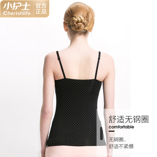 Petite infirmière [Zero Li Chuqing] Gire des femmes sans fil de fil en acier avec un gilet extérieur de sangle USB1502 POLKA DOT L (170)