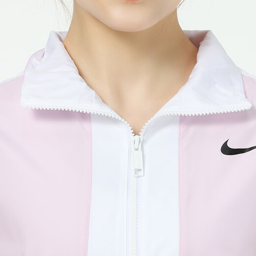 Nike (Nike) zweiteiliger Nike-Frauenanzüge, modische und atmungsaktive Sportbekleidung, Kapuzenjacke, Fußangestellte, CZ8801-695/einköpfige rosa Jacke, s