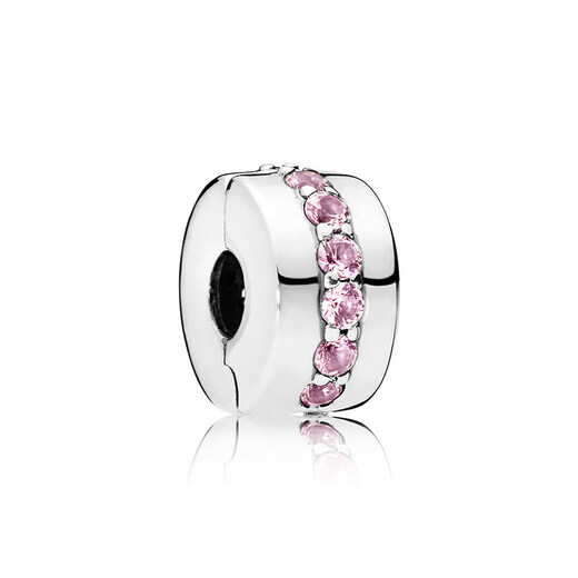 PANDORA Shining Road Fixing Stand Pink Personalized Simple Gift DIY Beaded Birthday Gift for Girlfriend Pink