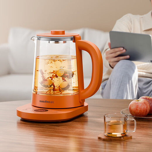 KAMJOVE multifunctional health pot, constant temperature insulation flower teapot, 1.5L large capacity teapot, flower and fruit teapot, electric kettle, kettle, teapot, HT-360