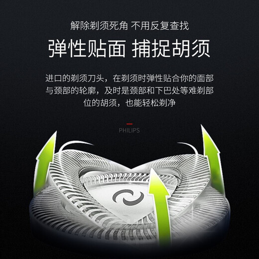 Philips (PHILIPS) electric shaver portable rechargeable beard shaver PQ182 for adults and students on business trips, cordless charging, birthday gift for men