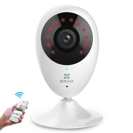 
Fluorite wireless surveillance camera C2C home wide-angle surveillance camera indoor panoramic remote fluorite cloud monitor C2C-1080P HD standard +16G (free upgrade 32G)