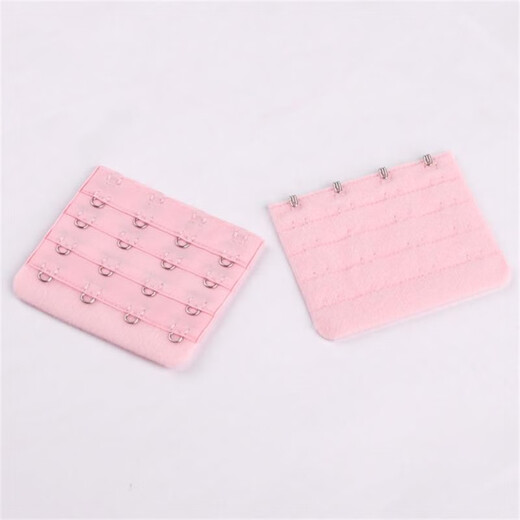 Miao Zhan large four-breasted bra extension buckle accessories 4-button extension belt women's adjustable wide extension bra back connector ring black