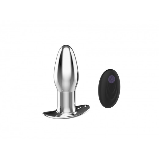 Confidential delivery of back yard metal vibrating anal plug, wireless remote control, magnetic charging, back yard plug sex toy, Anchor model - M size seven-band strong shock sex toy, couple's sexual intercourse prop for perversion