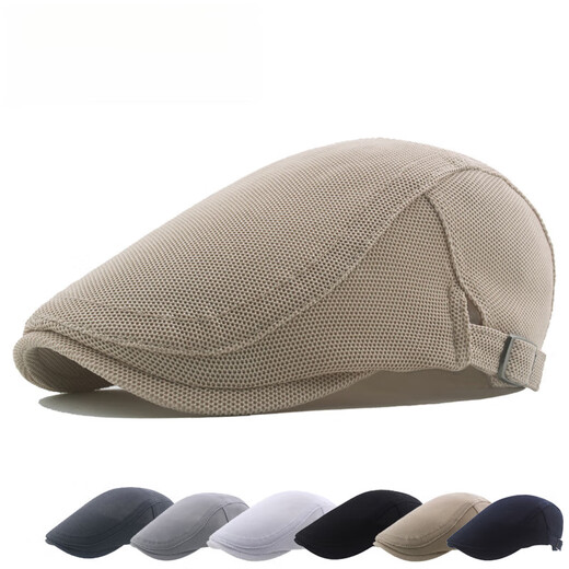 Fangchi summer forward hat front and back wearable beret mesh newsboy hat trendy beret painter hat BLM-590 white adjustable