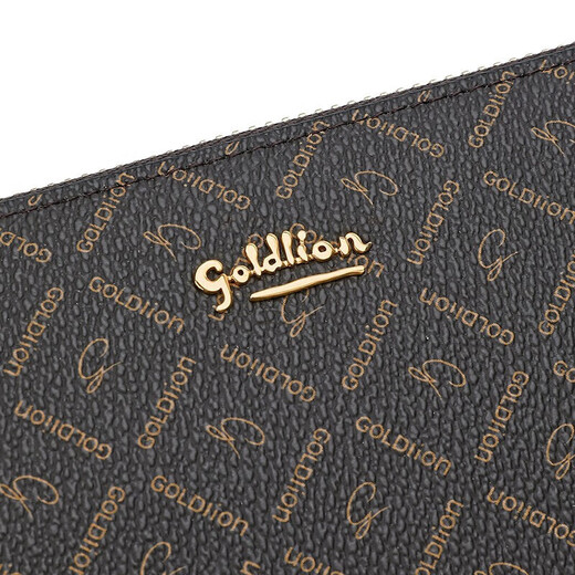 Goldlion Women's Wallet Women's Retro Print Zipper Clutch Gift Box Birthday Gift