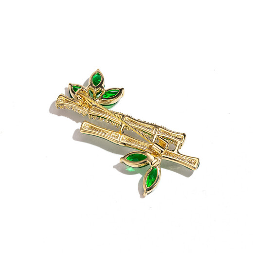 Chakra Bamboo Collar Pin Corsage Brooch High-end Women's Luxurious Temperament Pin Accessory Birthday Gift