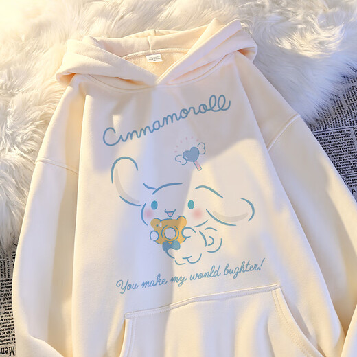 Zesenming Girls' Hooded Sweatshirt Plus Velvet Medium and Large Children's Jade Dog 2023 Spring New Children's Loose Top Jacket Student Apricot Thin Section 160cm Zesenming Girls' Hooded Sweatshirt Plus Velvet Medium and Large Children's Jade Dog 2023 Spring New Children's Loose Top Jacket Student Apricot Thin Section 160cm