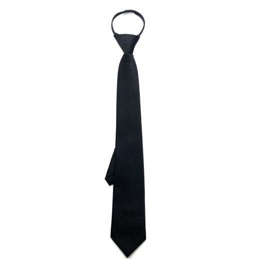 MANIYADAISHU Formal Wear Business Professional Wedding Groom Korean Style Lazy Zipper Style Hands-Free Knot Tie Groomsmen Black (Gift Box) for Men and Women