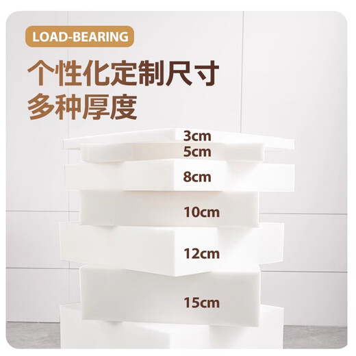 HELLO LEMON Thickened and Hard Sponge Cushion High Density Solid Wood Sofa Cushion Seat Cushion Memory Foam Butt Pad Customized 60D Customized Contact Customer Service for Customization (Prioritize Delivery for Favorites and Additional Purchases) Thickness Optional (Contact Customer Service for Single Shot and No Delivery)
