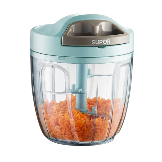 SUPOR garlic mashed artifact manual garlic grinder minced garlic minced garlic minced ginger hand-pulled meat grinder vegetable processor (five blades 900mL)