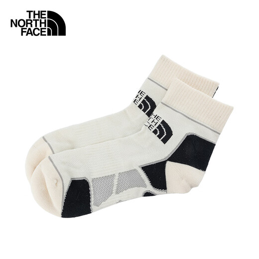 The North Face sports socks, unisex, outdoor, moisture-absorbent and breathable, new for spring | 2XY5 O2D/white L