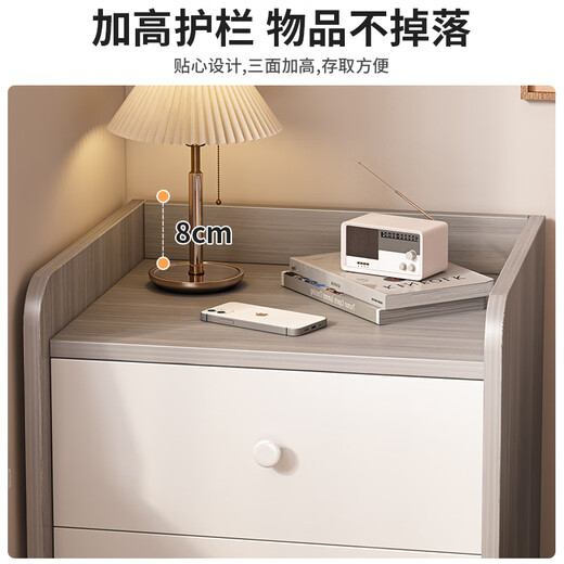 Шаньшань деревянная художественная прикроватная тумбочка для спальни из цельного дерева, экологическая доска, прикроватная тумбочка, небольшой шкаф для хранения, современный простой шкаф для хранения