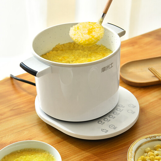 Momis porridge cooker can be scheduled to make soup and porridge quickly at a scheduled time, special pot for baby multifunctional porridge cooker, household baby food supplement pot BB porridge fully automatic porridge pot 1.5L + steamer