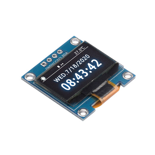 0.96-inch OLED display module 128x64 I2C communication SSD1315 12864 LCD screen IIC serial 6-pin white display