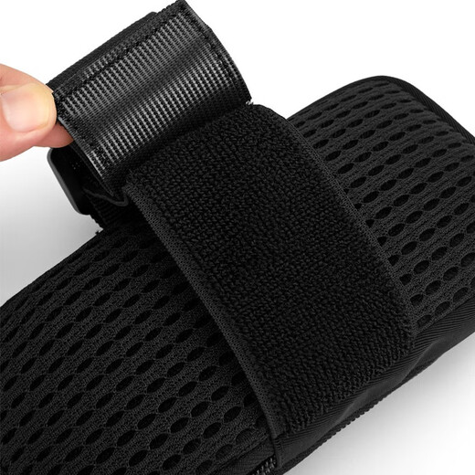 JIERUFENG sports mobile phone arm bag for men and women, fitness wrist bag, marathon equipment, mountaineering and cycling arm bag, wrist bag, gray