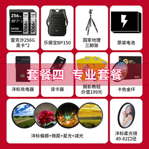 索尼（SONY）ILCE-1 A1 a1 AlphaA1全画幅微单相机 5010万像素 FE200-600 F5.6-6.3 OSS 套餐四 专业套餐 256G卡*2+原装电池
