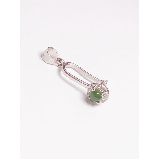 Fat Donglai same style 18K gold safe buckle clip necklace pendant buckle head electroplated 18k gold buckle head buckle pure L silver 9 white gold