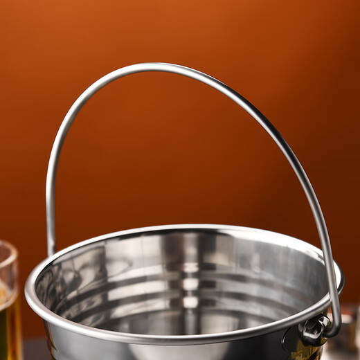 CLITON stainless steel creative ice bucket with handle red wine beer champagne ice cube bucket champagne bucket bar ktv curling