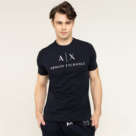 
ARMANI/AX Men's LOGO Printed Fashion Short Sleeve Round Neck T-Shirt 8NZTCJ Z8H4Z Red 1463 XS