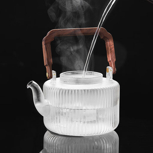 Mesni steaming integrated teapot glass tea brewing teapot steaming teapot lifting beam teapot Kung Fu tea set