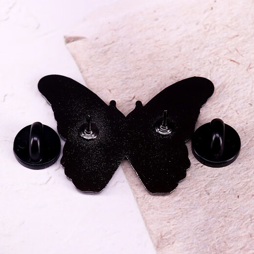 UHFR blue and yellow butterfly Ukrainian backpack decoration accessories ins creative badge pin decoration gold