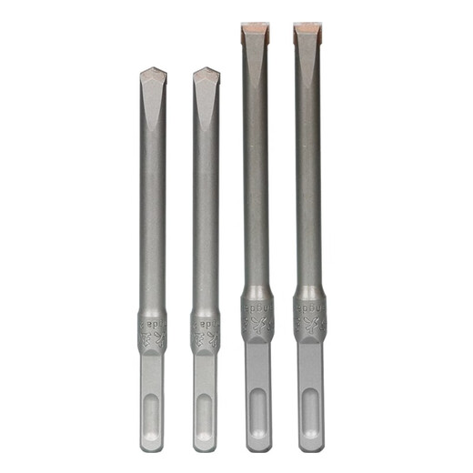 Fang Dawang alloy chisel electric hammer drill bit wall king square handle four-pit impact concrete slot straight handle chisel tip flat chisel square handle polished rod flat head 12*150 10 pieces