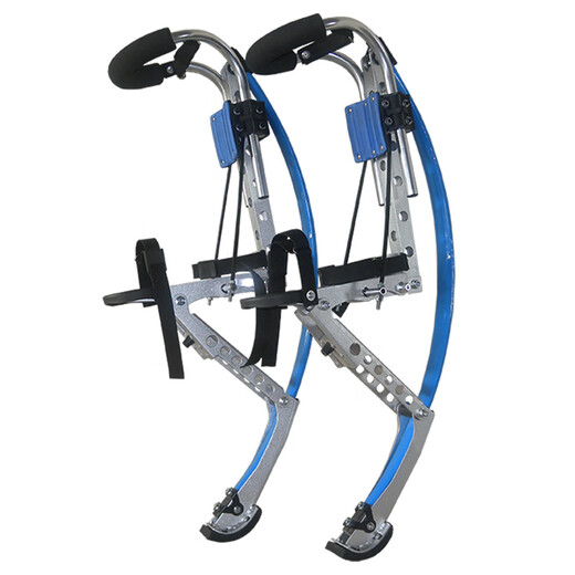 Dongqiao outdoor fitness space bouncing shoes extreme spring stilts shoes bouncy jumping shoes blue adult 70KG90KG