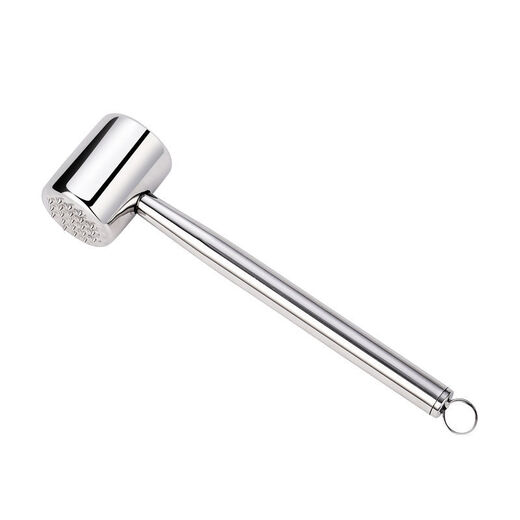 Henlu 304 stainless steel meat hammer solid steak pork hammer kitchen meat hammer household meat hammer tenderizer double-sided 304 thickened double-sided meat hammer