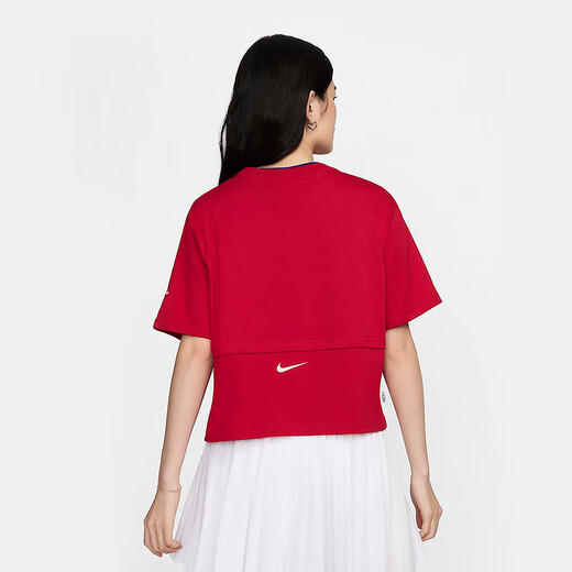 Nueva camiseta NIKE 24 de verano de manga corta holgada, cómoda y transpirable para mujer HF6291-687 2XL