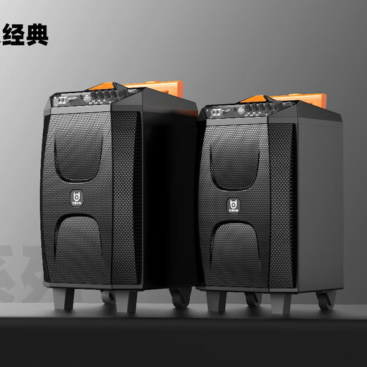 Bader BD-H0879 square dance audio 8-inch high-power pull rod subwoofer outdoor mobile speaker