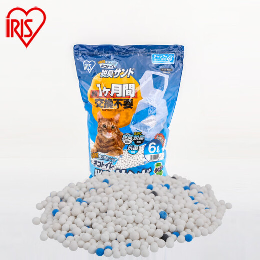 IRIS silicone jade ball cat litter large particle deodorizing cat litter pet cat litter cat toilet supplies crystal cat litter jade silicone cat litter 6L