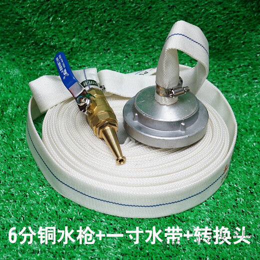 Replacement water pipe joint 65 to 25 2.5 inch to 1 inch car wash variable diameter fire hydrant hose plug interface copper water gun + 10 meters one inch hose + conversion head