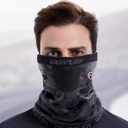 TUTORGOOSE fashionable and versatile new style for men and women, light luxury, warm, windproof and dustproof scarf, motorcycle facial scarf, neck gaiter, men's dark knight