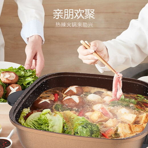 Joyoung 6L large capacity 1600W multifunctional pot high power hot pot electric hot pot electric wok electric hot pot hot pot pot non-stick electric cooking pot HG60-G91