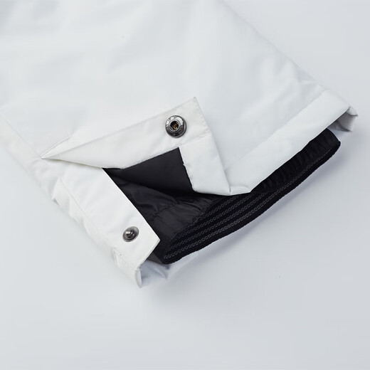 TKHE Adult and Children's Bib Ski Pants Ski Suit for Men and Women Big Children Thickened Warm and Waterproof Snow Country White Black Bib Pants 150