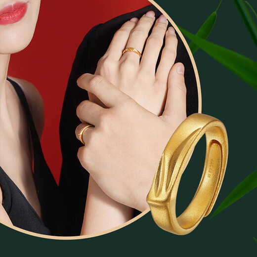 Old temple gold ring, antique gold couple ring, female ring, adjustable birthday gift for girlfriend