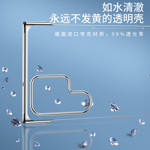 
Zhiwei [bare metal feel] suitable for Samsung S22 Ultra mobile phone case Samsung s22ultra protective case Ultra-thin fully transparent frameless hard shell anti-fall simple high-transparent heat dissipation