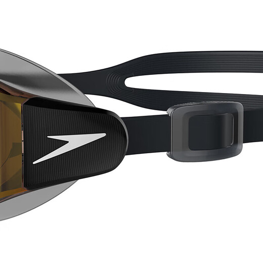 Speedo Marinerpro basic swimming training coated swimming goggles for men and women, black/orange