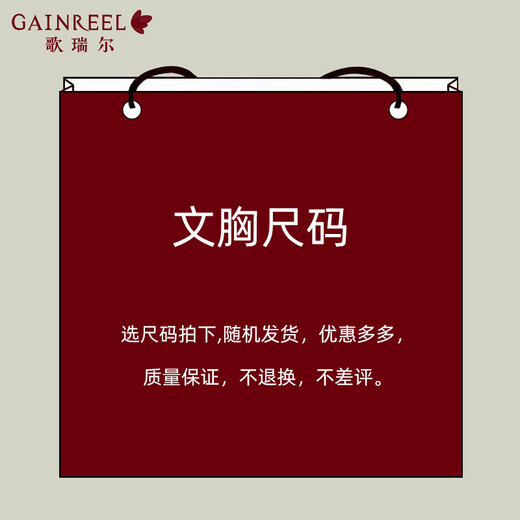 Gainreel 2-piece bra set, blind box style, random color, lucky bag bra, small breast push-up bra, big breasts appear smaller, random color 80B