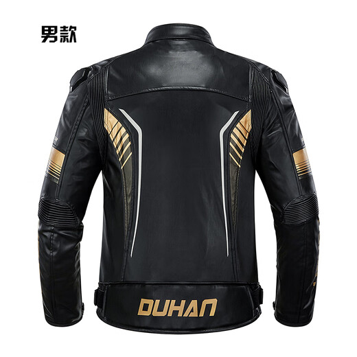Duhan (DUHAN) D-2168 motorcycle riding suit for men and women, four-season racing suit, off-road motorcycle leather jacket, autumn and winter red and white men's L