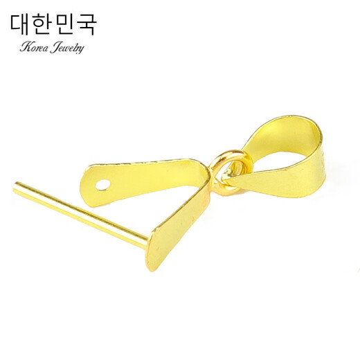 Xingtang (WL) 18K gold buckle smooth melon seed buckle jade buckle pendant buckle Au750 jade buckle thin thick women's necklace 18K rose gold large size