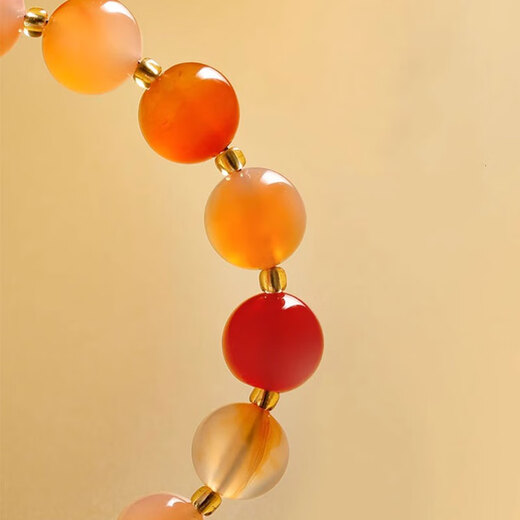 BOSFRU agate bracelet for female students simple pearl pink crystal safety buckle bracelet hand jewelry cute gift for girlfriend Agate safety buckle bracelet