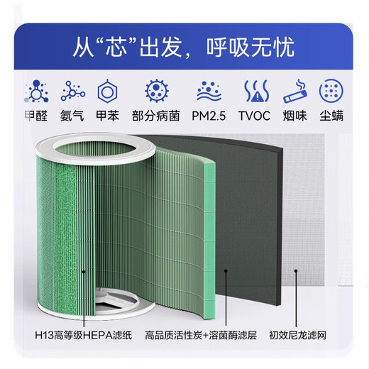 Huawei Smart Selection Hongmeng Smart Selection 720 air purifier, second-hand smoke smoking, room smoking and odor removal, indoor chess and card room, mahjong hall, office barbecue shop purifier, annual new, applicable area 60